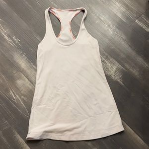 Light pink cool racerback tank top from lululemon.